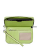 Michael Michael Kors Jet Set Travel Large Logo Jacquard Denim Smartphone Wristlet Lime