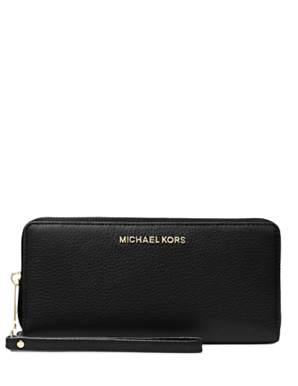 Michael Michael Kors Jet Set Travel Large Pebbled Leather Wristlet