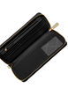 Michael Michael Kors Jet Set Travel Large Pebbled Leather Wristlet Black