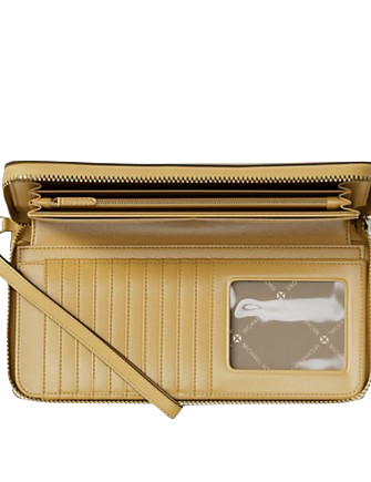 Michael Michael Kors Jet Set Travel Large Pebbled Leather Wristlet Honey