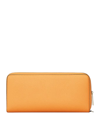 Michael Michael Kors Jet Set Travel Large Pebbled Leather Wristlet Pop Orange