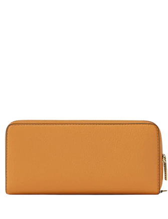 Michael Michael Kors Jet Set Travel Large Pebbled Leather Wristlet Radiant Orange