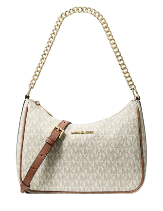 Michael Michael Kors Jet Set Travel Large Signature Logo Convertible Crossbody Bag