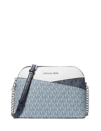 Michael Michael Kors Jet Set Travel Medium Color-Block Signature Logo Crossbody Bag