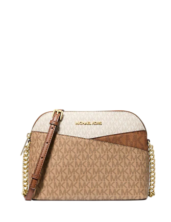 Michael Michael Kors Jet Set Travel Medium Color-Block Signature Logo Crossbody Bag