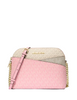 Michael Michael Kors Jet Set Travel Medium Color-Block Signature Logo Crossbody Bag  Carnation 