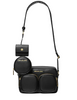 Michael Michael Kors Jet Set Travel Medium Leather Messenger Bag Black