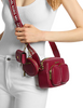 Michael Michael Kors Jet Set Travel Medium Leather Messenger Bag Cherry