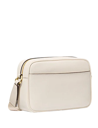 Michael Michael Kors Jet Set Travel Medium Leather Messenger Bag Light Cream