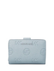 Michael Michael Kors Jet Set Travel Medium Logo Debossed Billfold Wallet Pale Ocean