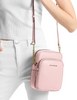 Michael Michael Kors Jet Set Travel Medium Pebbled Leather Crossbody Bag Powder Blush