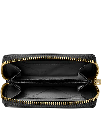 Michael Michael Kors Jet Set Travel Medium Saffiano Leather Wallet Black