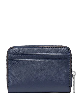 Michael Michael Kors Jet Set Travel Medium Saffiano Leather Wallet Navy