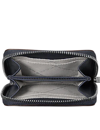 Michael Michael Kors Jet Set Travel Medium Saffiano Leather Wallet Navy