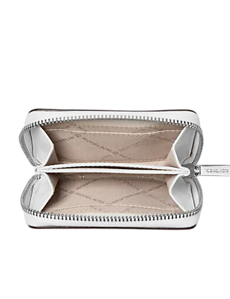 Michael Michael Kors Jet Set Travel Medium Saffiano Leather Wallet Optic White