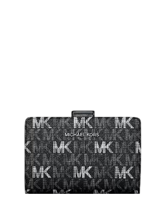 Michael Michael Kors Jet Set Travel Medium Signature Logo Billfold Wallet