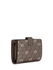 Michael Michael Kors Jet Set Travel Medium Signature Logo Billfold Wallet Mushroom