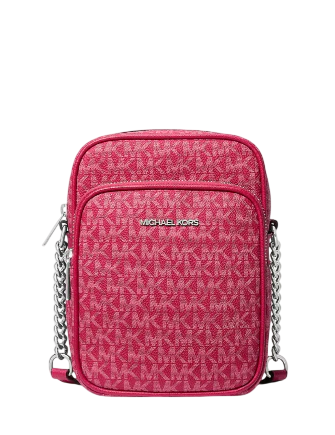 Michael Michael Kors Jet Set Travel Medium Signature Logo Crossbody Bag