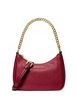 Michael Michael Kors Jet Set Travel Pebbled Leather Convertible Crossbody Bag Cherry