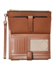 Michael Michael Kors Jet Set Travel Signature Logo Smartphone Wallet Brown