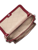 Michael Michael Kors Jet Set Travel Small Color-Block Signature Logo Crossbody Bag With Pouch Maroon