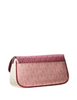 Michael Michael Kors Jet Set Travel Small Color-Block Signature Logo Crossbody Bag With Pouch Maroon