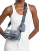 Michael Michael Kors Jet Set Travel Small Embellished Denim Crossbody Bag With Pouch Washed Denim