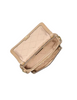 Michael Michael Kors Jet Set Travel Small Logo Jacquard Denim Crossbody Bag With Pouch Camel