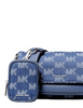 Michael Michael Kors Jet Set Travel Small Logo Jacquard Denim Crossbody Denim