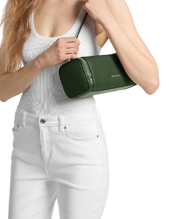 Michael Michael Kors Jet Set Travel Small Pebbled Leather Convertible Crossbody Bag Amazon Green