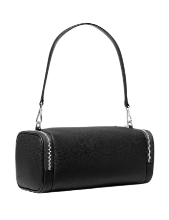 Michael Michael Kors Jet Set Travel Small Pebbled Leather Convertible Crossbody Bag Black