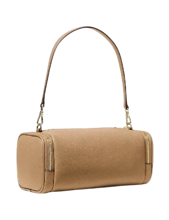 Michael Michael Kors Jet Set Travel Small Pebbled Leather Convertible Crossbody Bag Camel