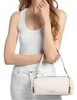 Michael Michael Kors Jet Set Travel Small Pebbled Leather Convertible Crossbody Bag Light Cream