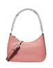 Michael Michael Kors Jet Set Travel Small Pebbled Leather Convertible Crossbody Bag Sunset Rose