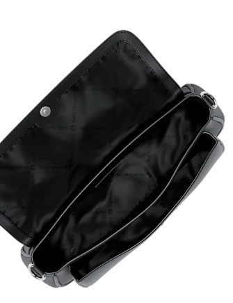 Michael Michael Kors Jet Set Travel Small Pebbled Leather Crossbody Bag With Pouch Black