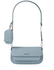Michael Michael Kors Jet Set Travel Small Pebbled Leather Crossbody Bag With Pouch Pale Ocean