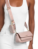 Michael Michael Kors Jet Set Travel Small Pebbled Leather Crossbody Bag With Pouch Powder Blush