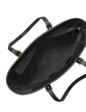 Michael Michael Kors Jet Set Travel Small Saffiano Leather Top-Zip Tote Bag Black