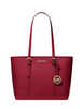 Michael Michael Kors Jet Set Travel Small Saffiano Leather Top-Zip Tote Bag Cherry