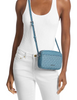Michael Michael Kors Jet Set Travel Small Signature Logo Camera Crossbody Bag Denim