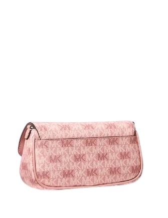 Michael Michael Kors Jet Set Travel Small Signature Logo Crossbody Bag With Pouch Sunset Rose