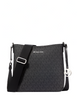 Michael Michael Kors Jet Set Travel Small Signature Logo Messenger Bag Black 