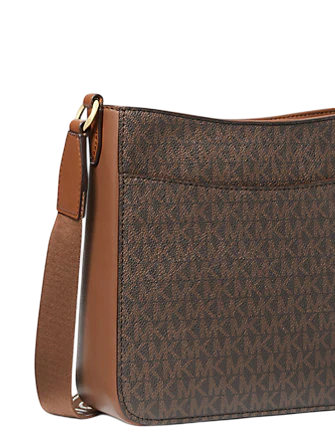 Michael Michael Kors Jet Set Travel Small Signature Logo Messenger Bag Brown