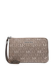 Michael Michael Kors Jet Set Travel Small Signature Logo Wristlet Mushroom
