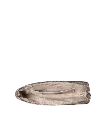 Michael Michael Kors Jet Set Travel Small Signature Logo Wristlet Mushroom