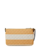 Michael Michael Kors Jet Set Travel Small Striped Signature Logo Convertible Wristlet Honeywheat