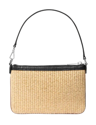 Michael Michael Kors Jet Set Travel Small Woven Wristlet Black