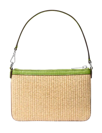 Michael Michael Kors Jet Set Travel Small Woven Wristlet Lime