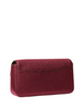 Michael Michael Kors Kacey Extra Small Pebbled Leather Crossbody Bag Maroon