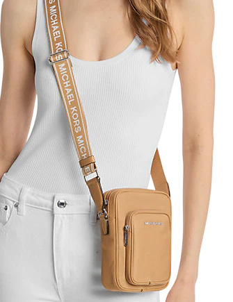 Michael Michael Kors Khai Nylon Crossbody Bag Peanut
